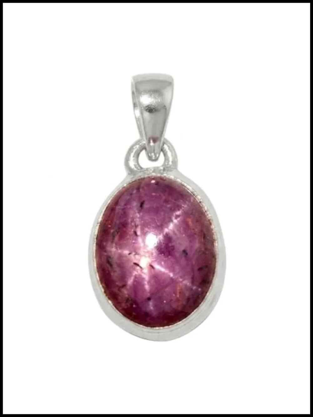 Natural Ruby Oval Pendant 925 Sterling Silver Handmade Gift Pendant Necklace